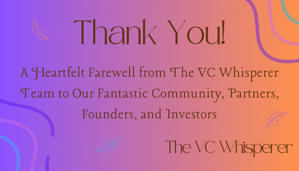 thumbnail for journal article: A Heartfelt Farewell from The VC Whisperer